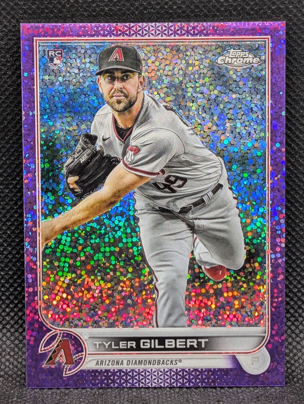 2022 Topps Chrome Purple Speckle Refractor /299 Tyler Gilbert #65 Rookie