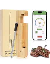 Smart Bluetooth Wireless Meat Thermometer Digital BBQ, Grill, Oven, Smoker, Air