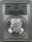 1884 PCGS MS 65 OGH MORGAN SILVER DOLLAR OLD GREEN HOLDER