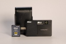 Nikon Coolpix S70 -Black- w/ Leather Case Battery No Charger