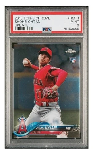 2018 Topps Chrome Update Shohei Ohtani #HMT1 ROOKIE PSA 9 MINT Angels Dodgers RC