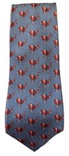 Vintage Herm s Silk Tie - 7256 MA- Running Hares - Slate Blue Russet Excellent
