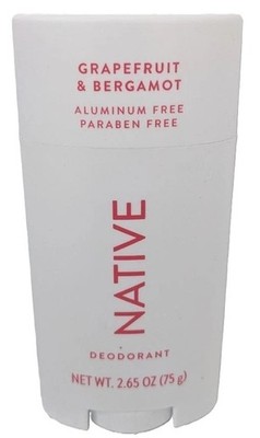 Native Grapefruit Bergamot Aluminum Free Deodorant 2.65 oz Personal Care 1 Pack