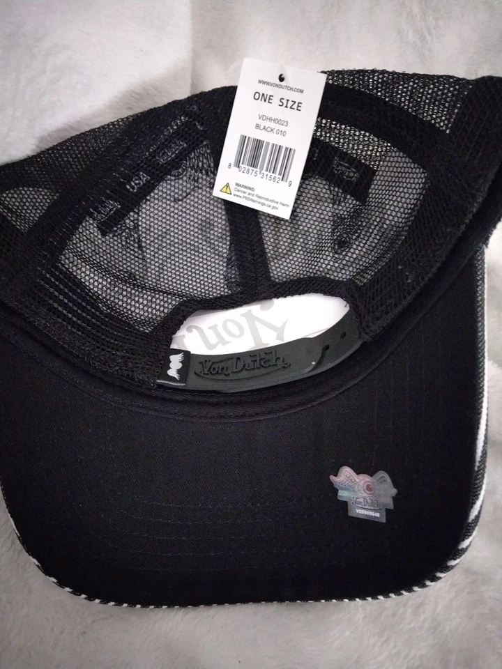 Gorra de camionero Von Dutch Snapback, azul marino (denim) y blanca Foto 3 de 4