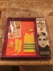 Vintage 1967 Twiggy Do's Yellow Green Ribbed Dress Mattel #1725 MiB Londons top