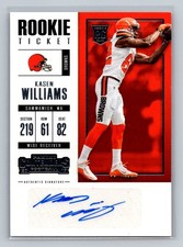 Kasen Williams 2017 Panini Contenders #296 Rookie Cleveland Browns