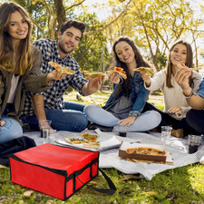3 Pack Pizza Bags Delivery 20" X 20" X 6" Insulated Food Delivery Bag Carry Hot