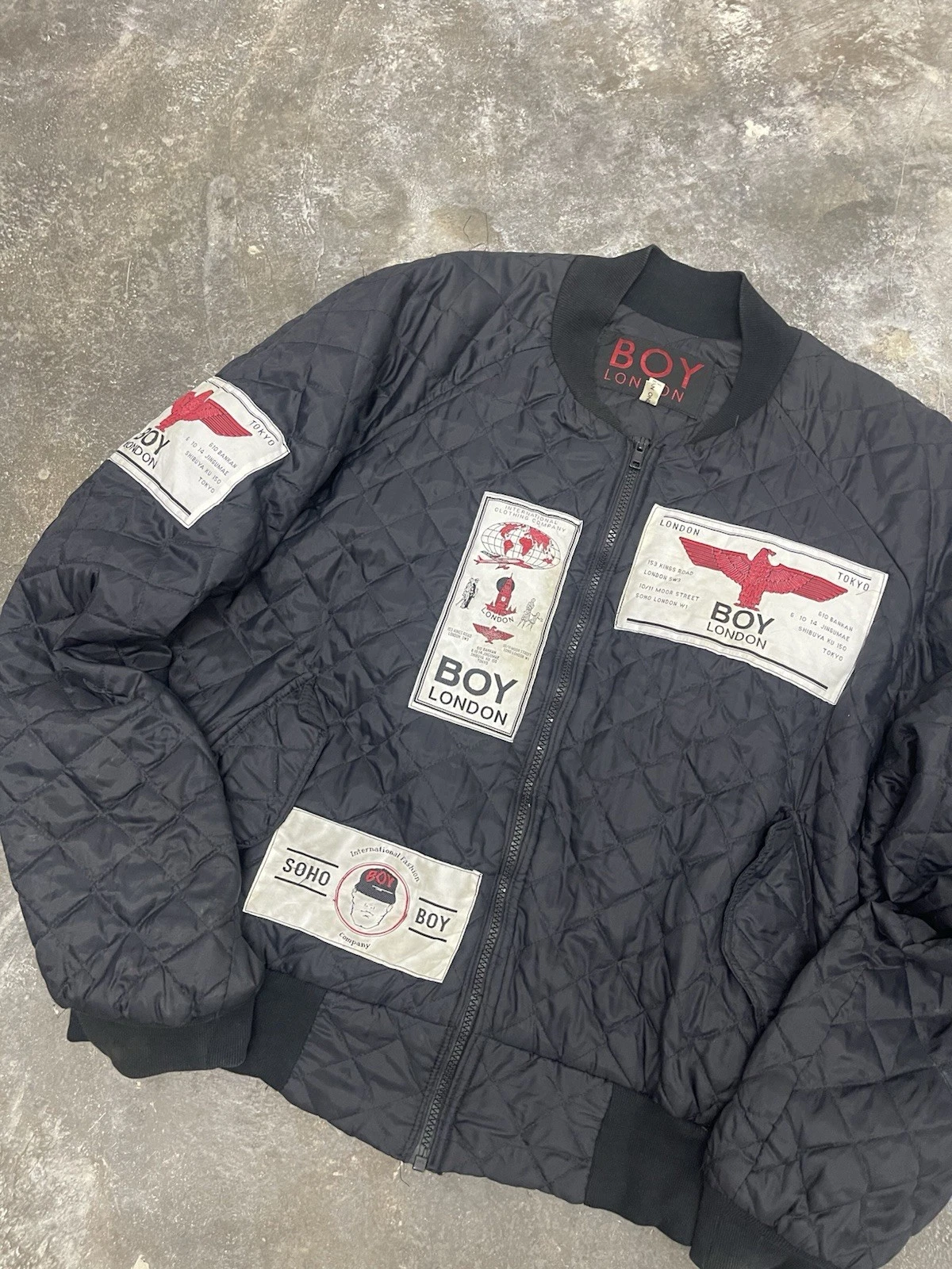 Vintage 80’s Boy London Jacket Made In England Size XL image 2