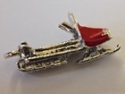Sterling Silver ~ Snow Mobile Machine Snowmobile Charm ~ New Old Stock ~ Vintage