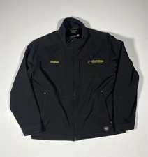 Ariat Vernon Softshell Jacket Mens Large Black Full Zip Water Resistant Outdoor