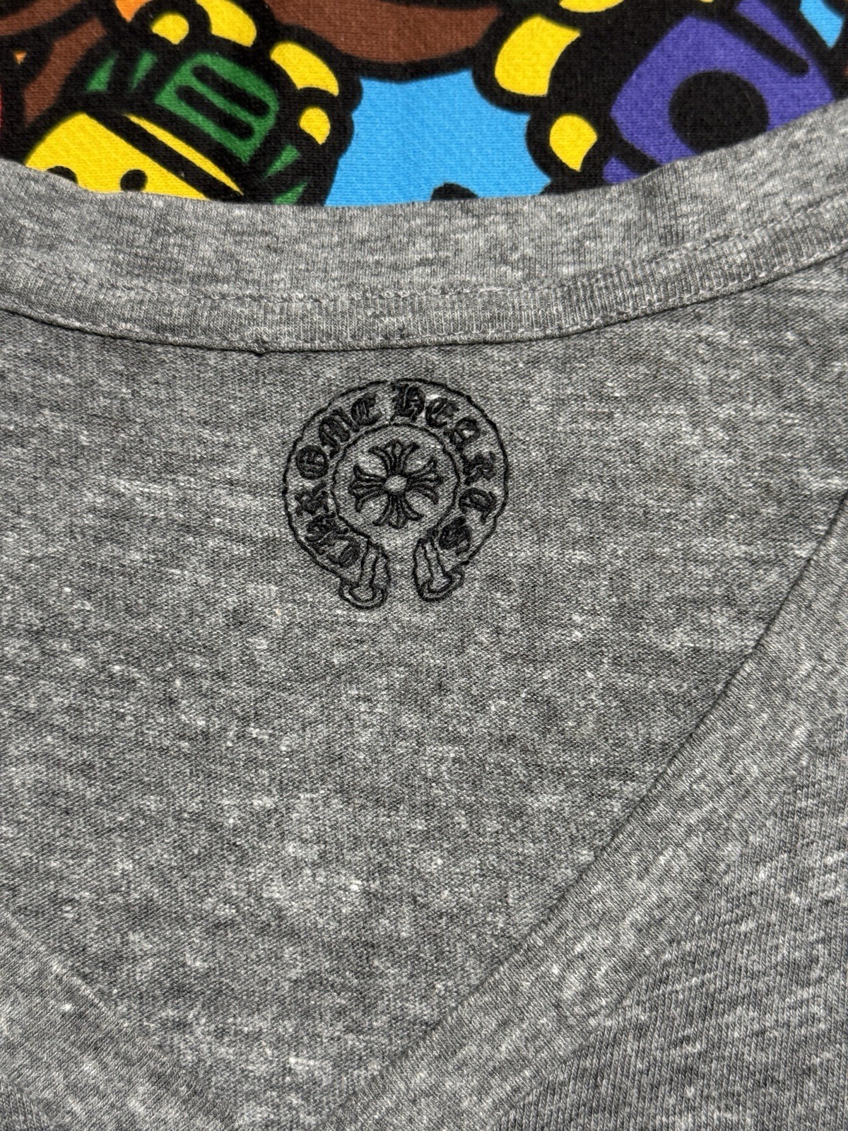 Chrome Hearts Womens Grey Multi Logo Tee thumbnail 5