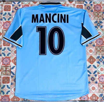 Maillot SS Lazio 1998/99 – Mancini #10 – Taille XL – Neuf Avec étiquettes
