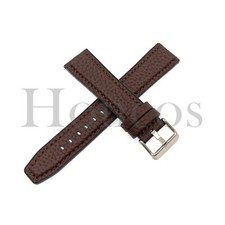 22 MM Leather Rubber Watch Strap Fits The Blancpain X Swatch Antarctic Ocean BN