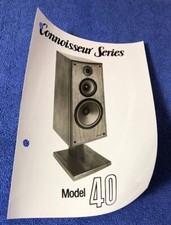 ACOUSTIC RESEARCH AR SPEAKER MODEL 40 ORIGINAL PHOTO AD M429x