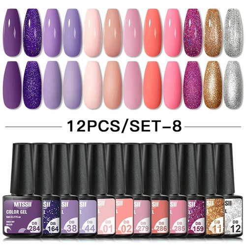 Nuevo 7/10/12 PIEZAS/CONJUNTO Esmalte de Uñas en Gel para Gatos Brillo Set 9D Gel Remojo Kits de Arte en Uñas - Imagen 72 de 113