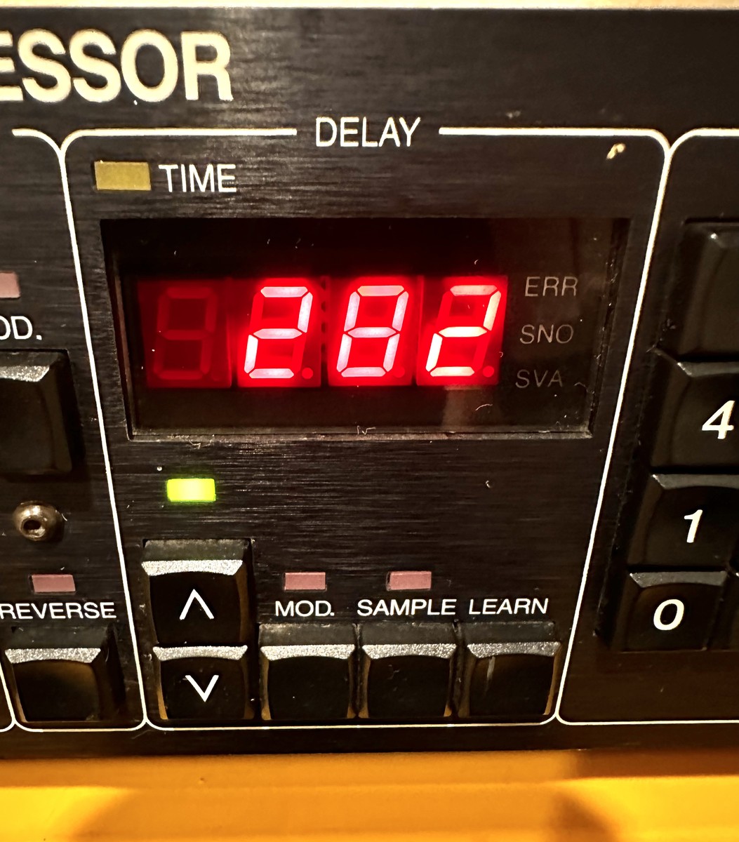 TC Electronics TC 2290 Dynamic Digital Delay + Sample Board TC Electronics TC 2290 Dynamic Digital Delay + Sample Board