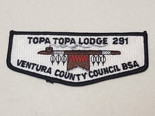 Parche Topa Topa Lodge 291 Ventura County Council BSA de colección Boy Scouts OA