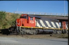CNR 5199 SD-40, Vancouver, BC, 08/86; Kodachrome Original