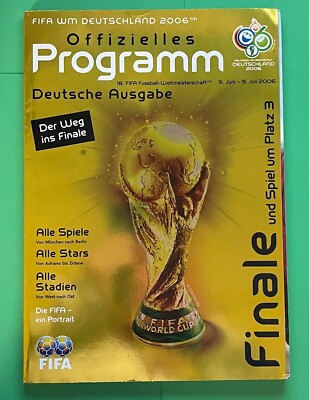 2006 FIFA WORLD CUP GERMANY SEMI-FINAL TICKET, OFFICIAL PROGRAM