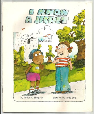 Rare Vintage Children's Book I KNOW A SECRET Janice Simpson JARED LEE
