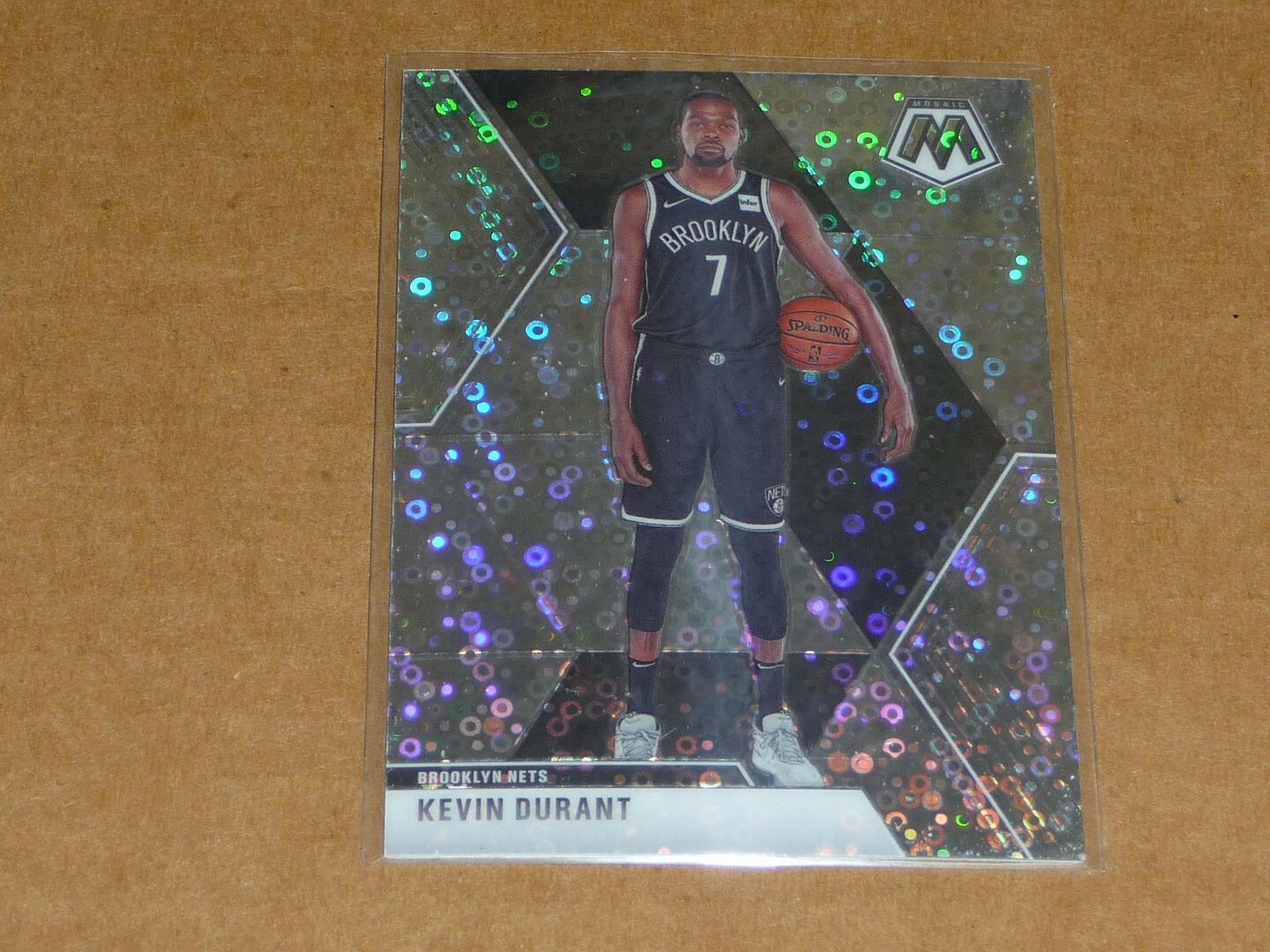 2019/20 Panini Mosaic KEVIN DURANT FAST BREAK PRIZM NETS #1 K8133