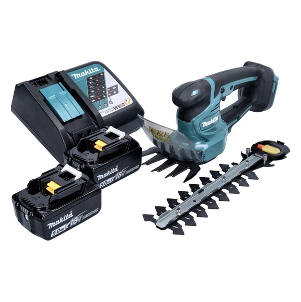 Makita Dum 111 RT2X Akku Grasschere Strauchschere 18 V + 2X Akku 5,0 Ah + Lader-image
