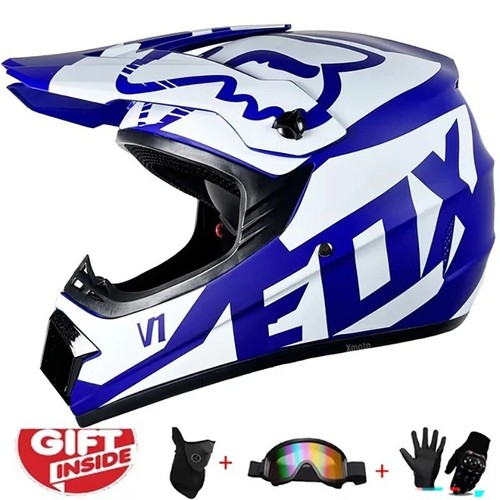 Casco motocross fuoristrada adulto ATV MTB DH DOT omologato integrale UK STOCK - Foto 3 di 47