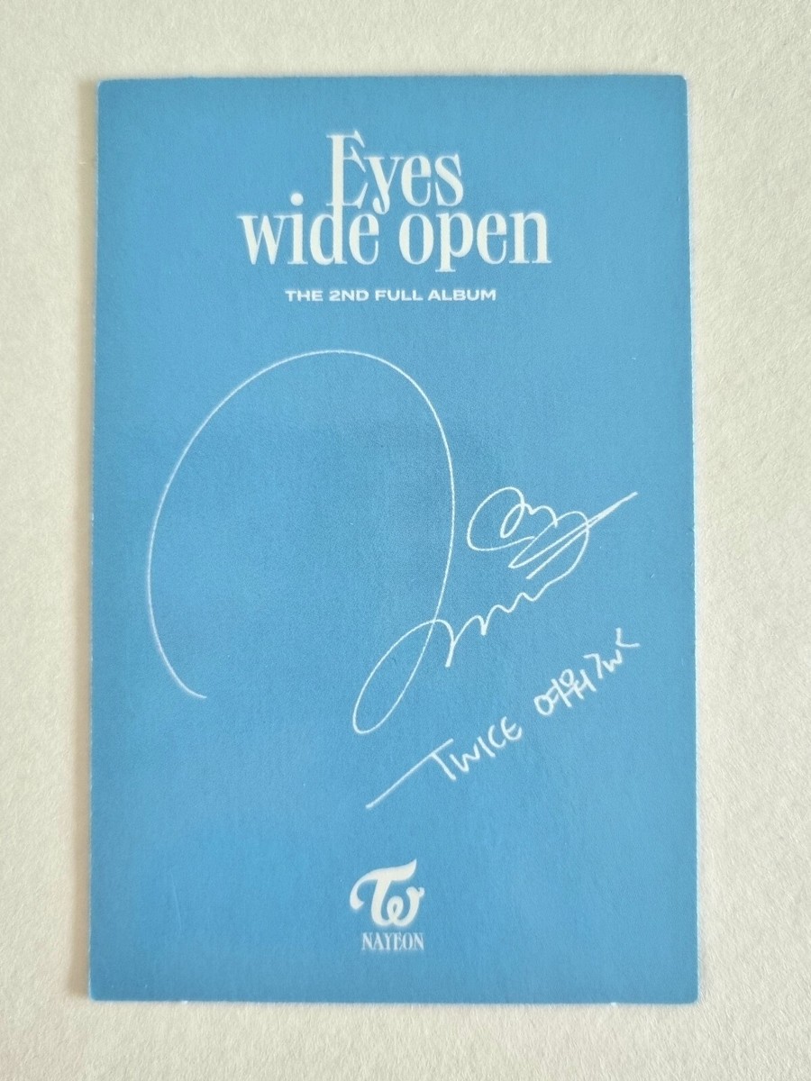TWICE 2nd Album Eyes Wide Open Official Photocard Photo Card KPOP