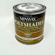 Minwax Polyshades HONEY PINE Stain  Polyurethane Satin 1/2 Pint, 8 oz NEW