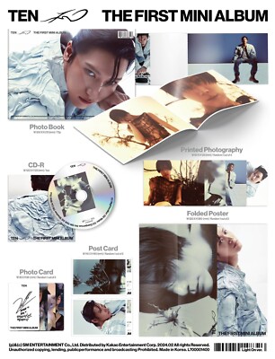 TEN NCT WayV 1st Mini Album [TEN] CD+Photobook+Photocard+Postcard+