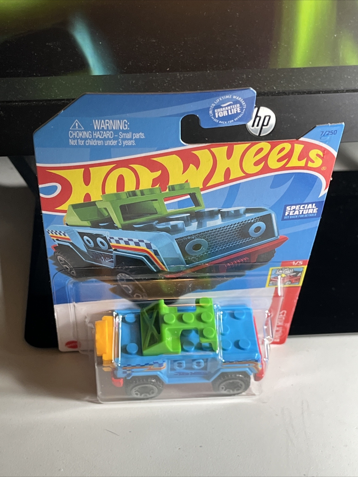 2023 Hot Wheels BRICKING TRAILS 7/250 Brick Rides 1/5 Blue NEW LEGO | eBay