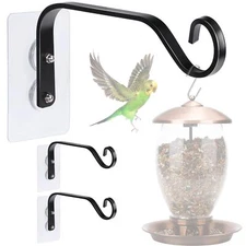 Window Mount Suction Cup Hanger Hooks for Bird Feeders and Wind Chimes