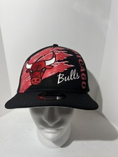 New Chicago Bulls New Era 9Fifty Shimmer Hat Snapback Black NBA