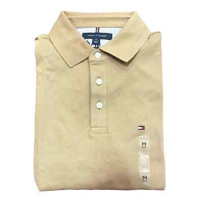 NWT Tommy Hilfiger Mens Slim Fit Classic Solid Stretch Mesh Polo Shirt 16 Colors