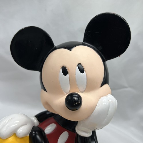 Vintage Applause Disney Mickey Mouse Plastic Piggy Coin Bank - 9" Tall No Plug - Picture 5 of 12