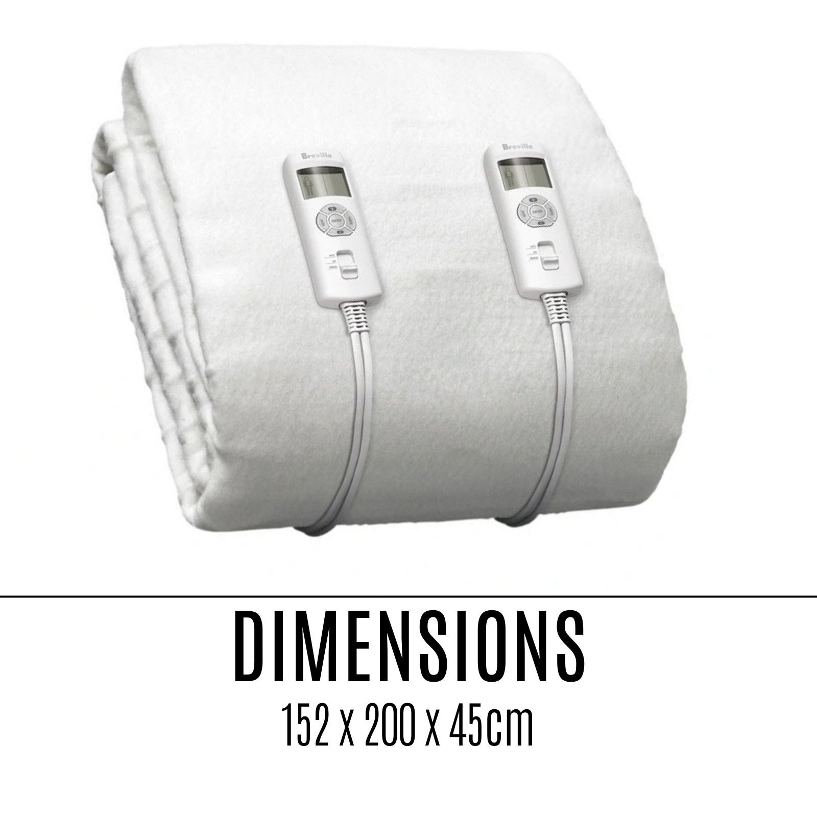 Breville LZB538WHT Electric Blankets, Size Queen White for sale