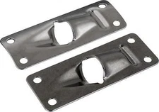 Sea-Dog Line Exit Plate, 316 Stainless, Curved, 1-1/4" x 3-1/4", 081010