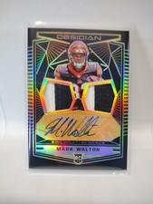 🏈#d /50 RPA Mark Walton 29 2018 Panini Obsidian-Electric Etch Rookie Patch Auto