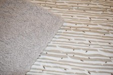 K6 TREND LAB Gray  White Brown TREES Flannel Plush Sherpa Crib Baby Blanket