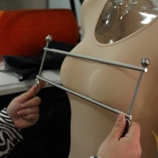 Heavy Adjustable Steel Breast Clamp Bars Bondage Rack Compactor Hard Tit BDSM US