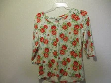Pioneer Woman Floral  V Neck Top Shirt Blouse  Small  Choose Favorite Colors 