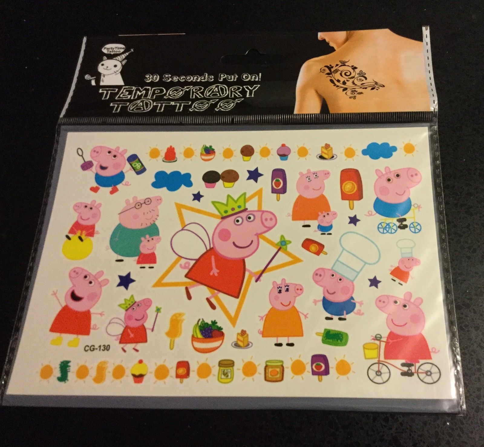 Peppa Pig temporary tattoos for kids assorted designs | eBay