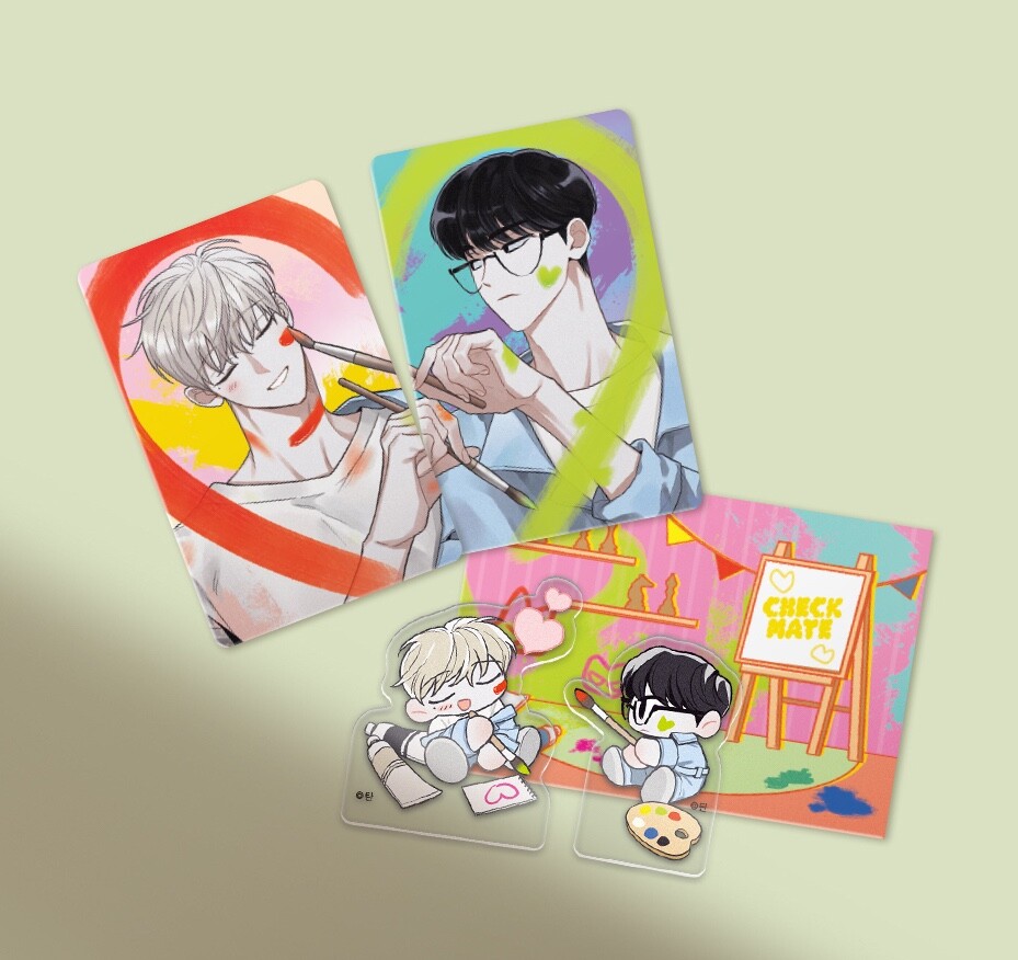 CHECKMATE ACRYLIC BLOCK PHOTOCARD STAND OFFICIAL SEALED MANHWA