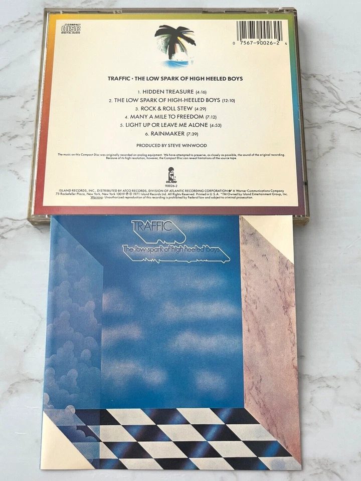 Traffic The Low Spark Of High Heeled Boys CD CAPITOL PRESS! Island 7 90026-2 OOP Foto 4 de 4