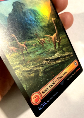 MTG 山 FOIL 6枚セット MTG Mountain *FOIL* Universes Beyond: Jurassic World Collection 24