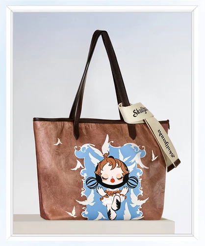 Autentica borsa di carta POPMART SKULLPANDA DuPont regali alla moda - Foto 9 di 12