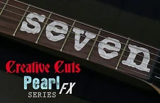 Mick Thomson Ibanez MTM1 "seven" MOP Fret Markers Inlay Sticker for ANY GUITAR