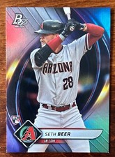 2022 Bowman Platinum Baseball SETH BEER RC #21 Arizona Diamondbacks 