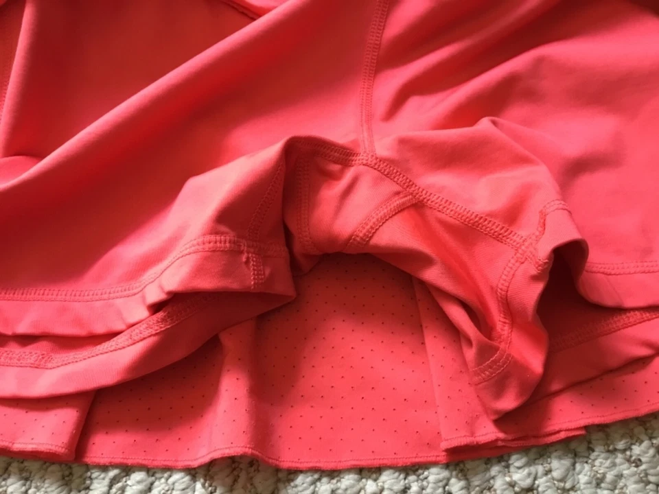 NIKE Medium DRI-FIT Pleated Tennis Skort Salmon Color - Image 3 of 3