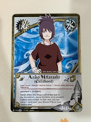 Naruto CCG, Anko Mitarashi (Childhood), 930, 1st Edition, LP